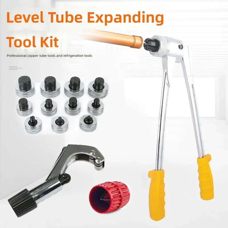 CT-100-L Tube Expander 10-42mm Lever Type A Plastic Box Copper Pipe Connection Expansion Tool Professional Manual Flaring Kit