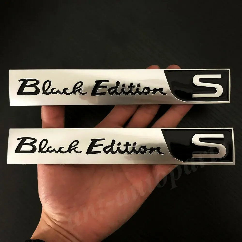 2pcs Car Trunk Black Edition S Emblem Badge Decal Sticker For LX570 2015-2019