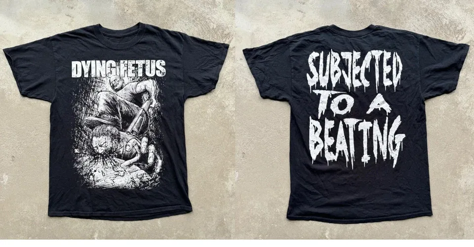 Dying Fetus - Subjected To Beating Short Sleeve Black All Size T-Shirt