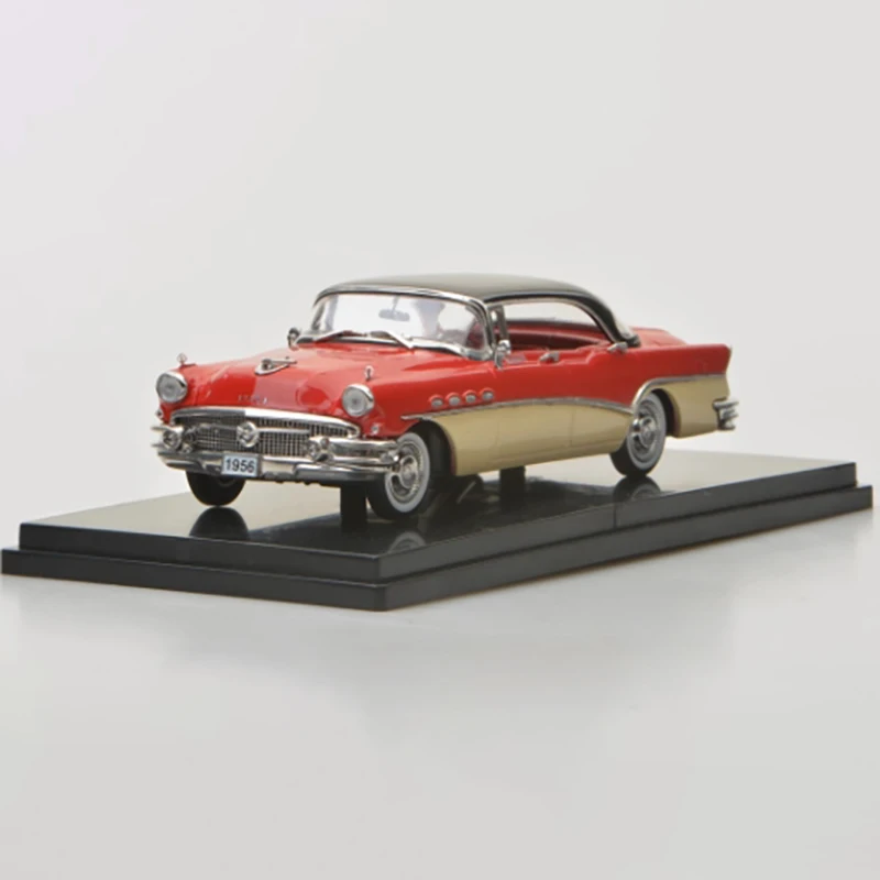 Modèle de voiture en alliage de Simulation de toit rigide, échelle 1:43, 1956 Roadmaster-Riviera-4 portes, affichage statique, cadeau, décoration Souvenir à collectionner