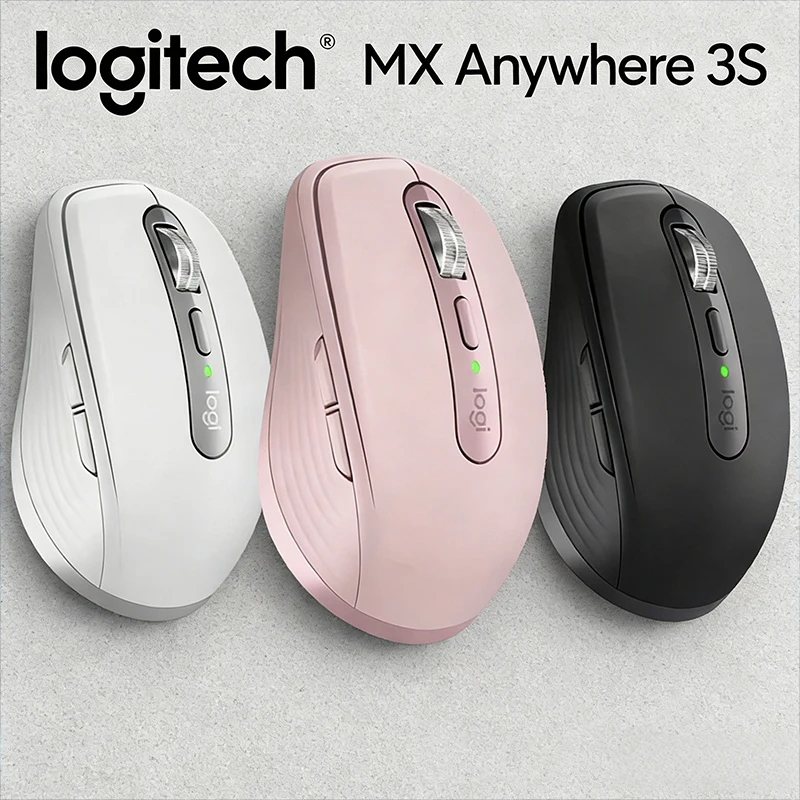

Logitech MX Anywhere 3S, портативная беспроводная мышь Logitech для деловых поездок и удаленных офисных работников