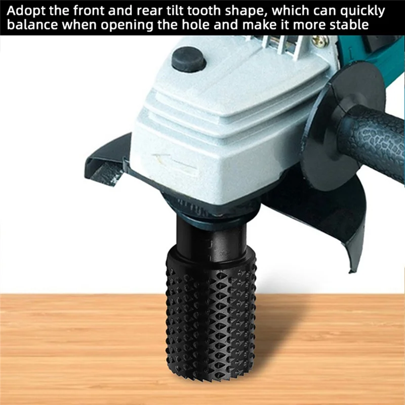 【Nowa Wyprzedaż】 2 szt. Głowica obrotowa do szlifierki kątowej, otwornica do drewna do metalu i drewna, do rzeźbienia/polerowania/grawerowania/zgrubowania