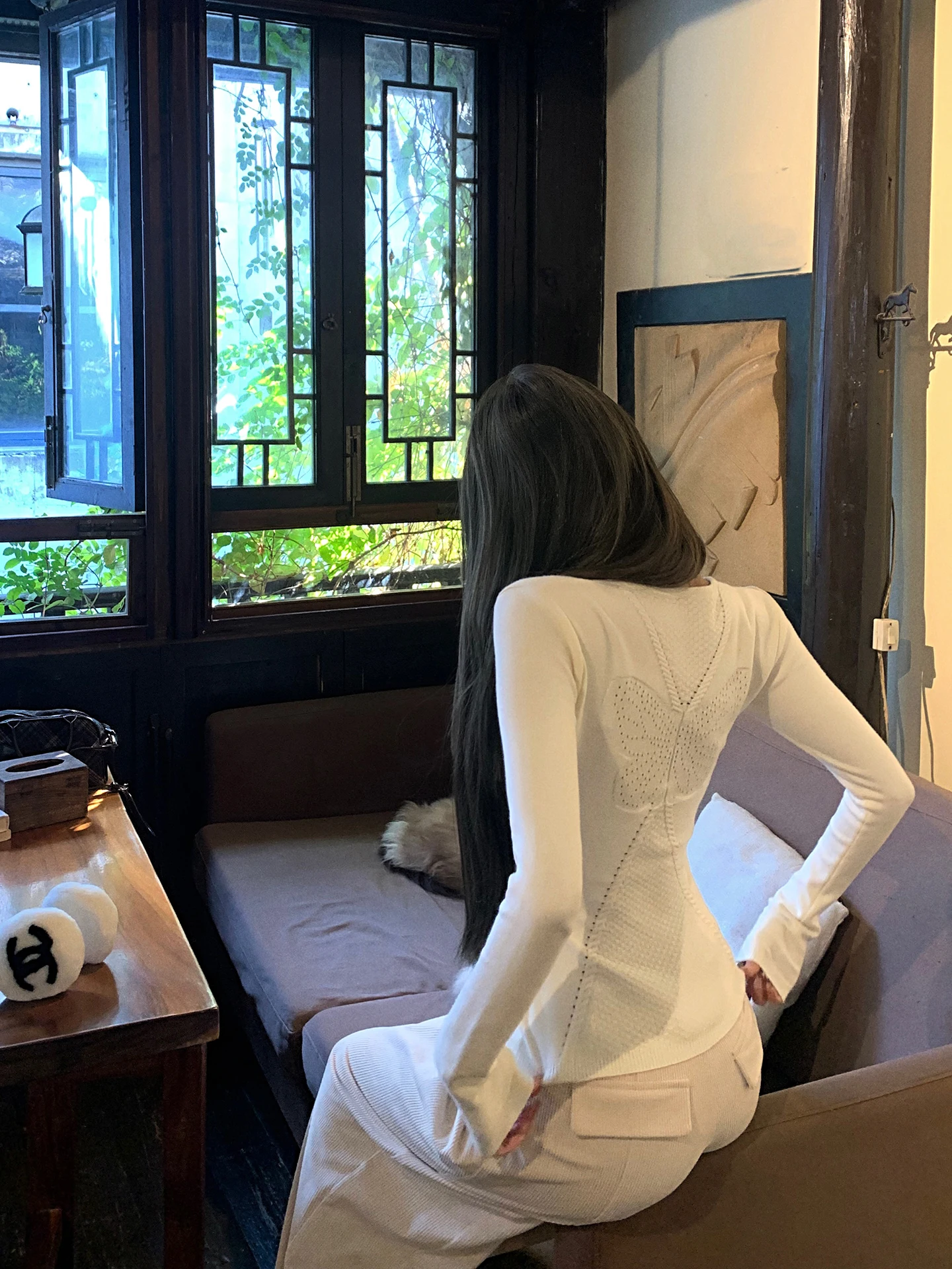 

Женский облегающий свитер Tongiiuu Twin с V-образным вырезом и вырезами, базовый слой, зимний вязаный топ с длинным рукавом