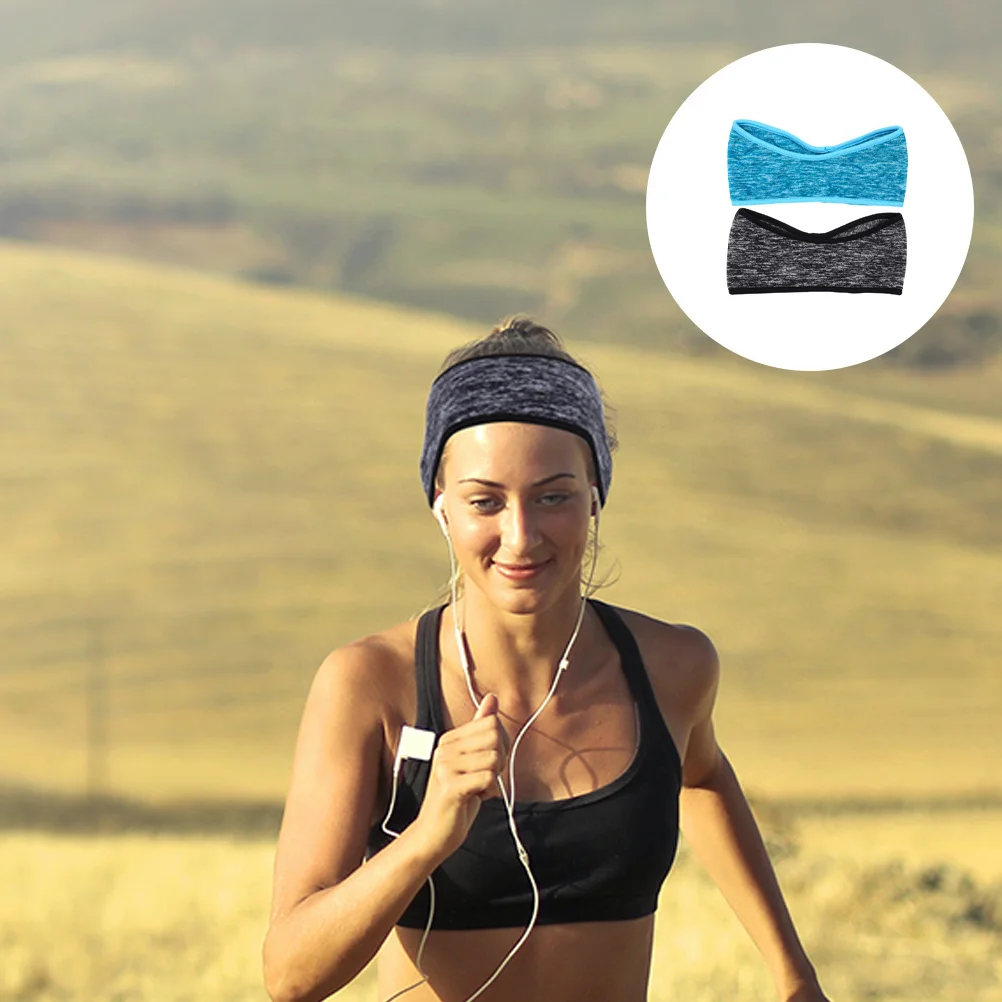 

2Pcs Sport Headband Ear Muffs Winter Running Cycling Thermal Warm Unisex Stylish Breathable Comfortable Ear Covers