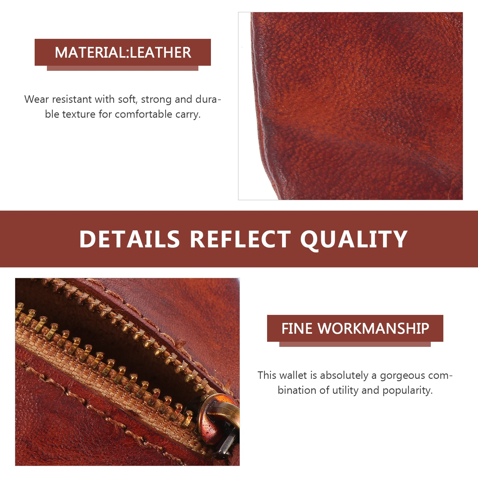 محفظة صغيرة أنيقة للعملات المعدنية، محفظة قصيرة مدمجة للرجال والنساء، حامل بطاقة الائتمان متعدد الوظائف، حقيبة تخزين المال #1