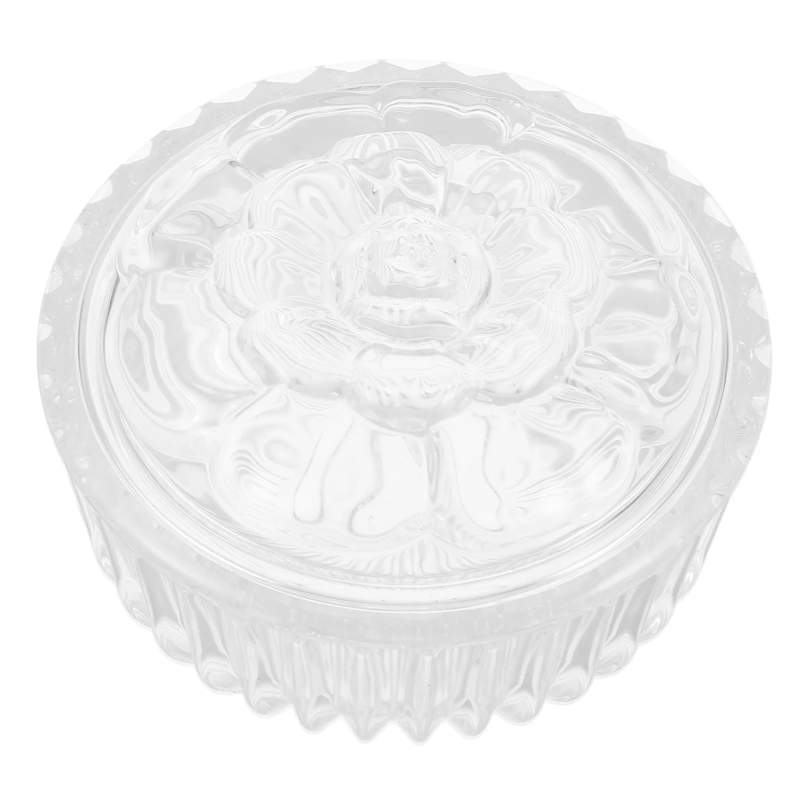 

Glass Candy Dish 285ml European Style Transparent Airtight Storage Jar Decorative Candy Bowl for Wedding Party Buffet Office