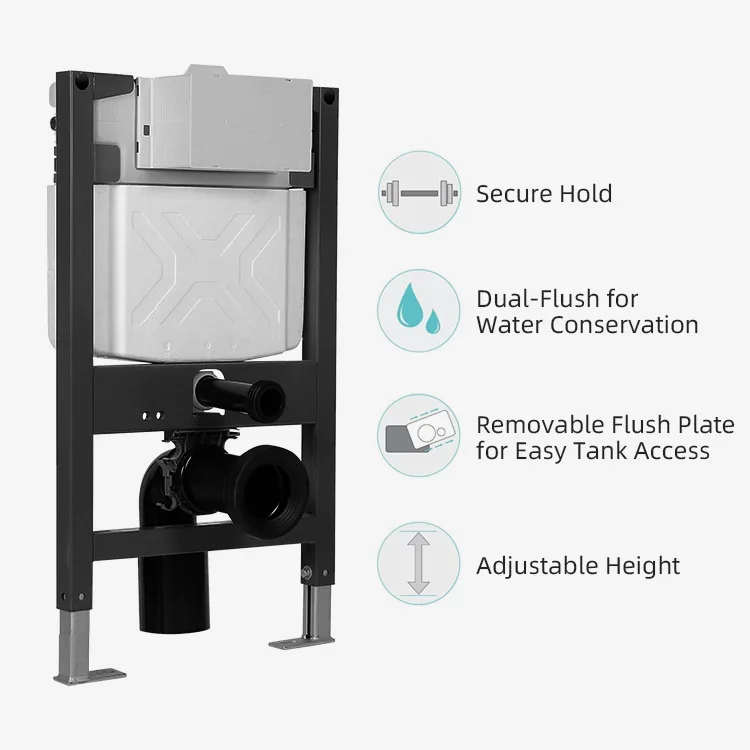 Hot Selling European Style Wall Mounted Concealed Hanging Ceramic Toilet Concealed Tank