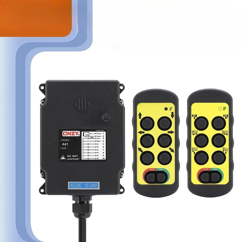 A600 6-button single speed car tailgate lifting hydraulic control lifting crane industrial radio remote control tailgate switch