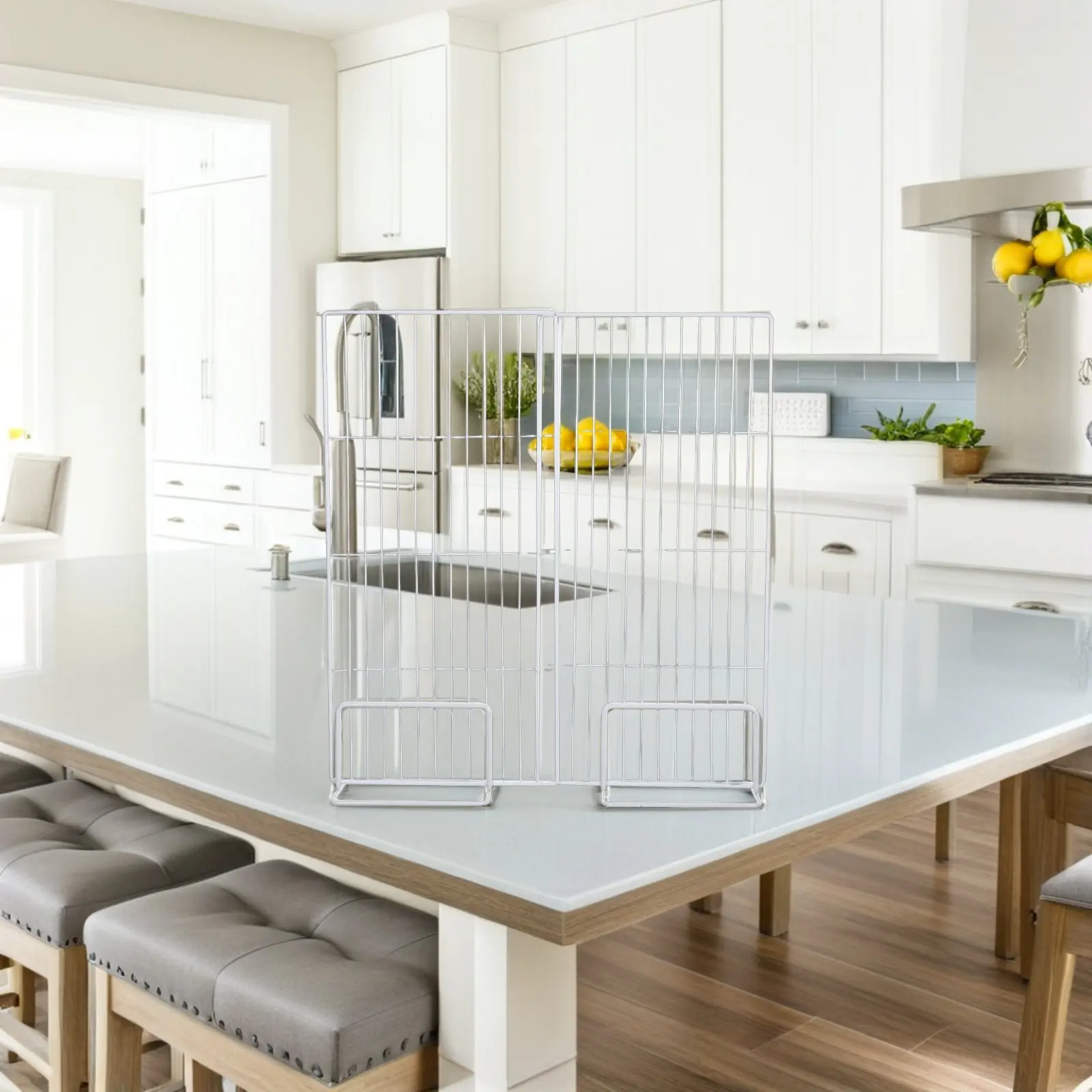 

Регулируемый металлический проволочный разделитель для полок морозильной камеры, органайзер для хранения в холодильнике, для супермаркетов, мороженого, продуктов, эффективное использование пространства