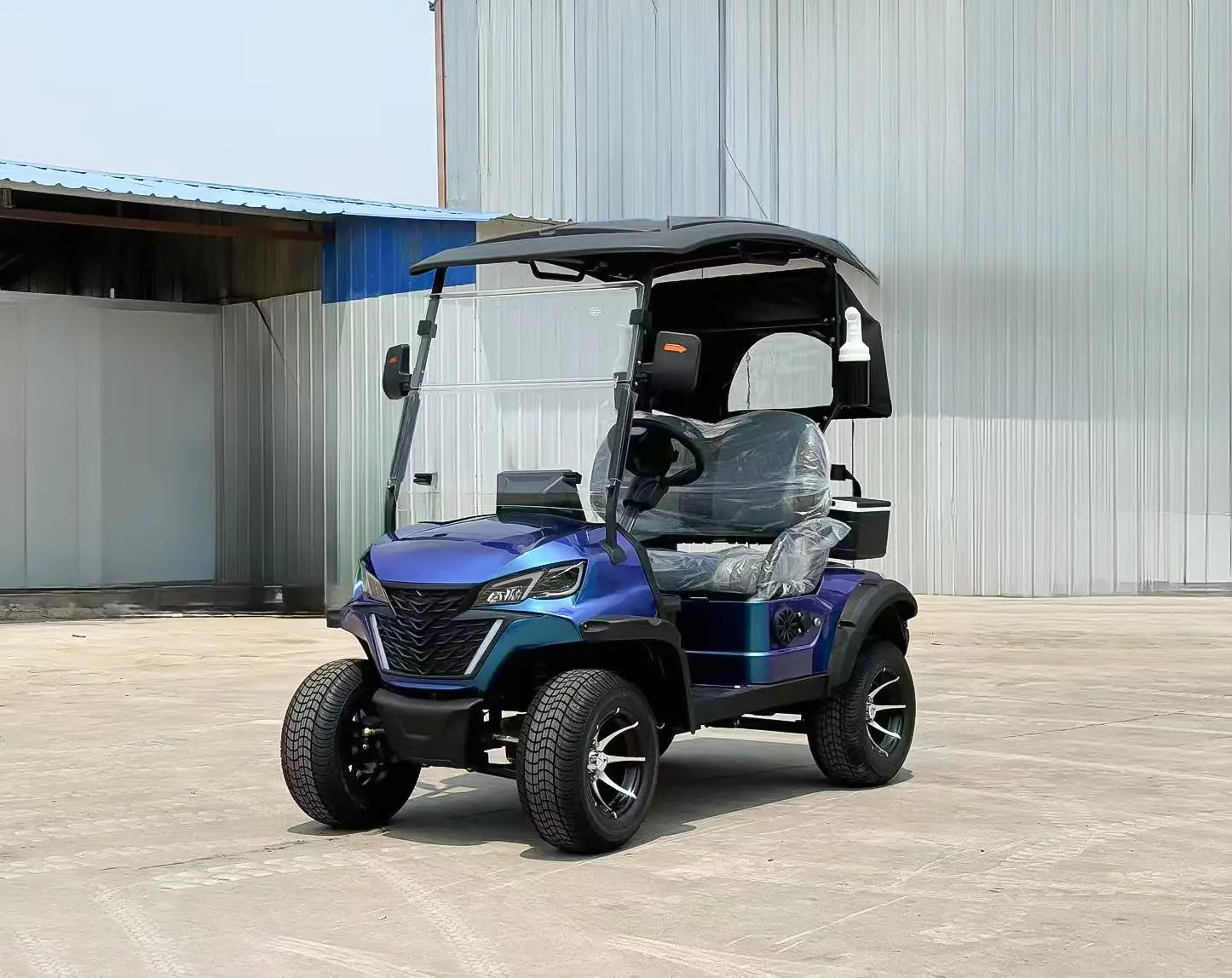 2/4/6/8 مقاعد معدنية الصلب البلاستيك الصيد عربة جولف الكهربائية على الطرق الوعرة عربات الغولف سيارة عربات التي تجرها الدواب جولف سكوتر #2