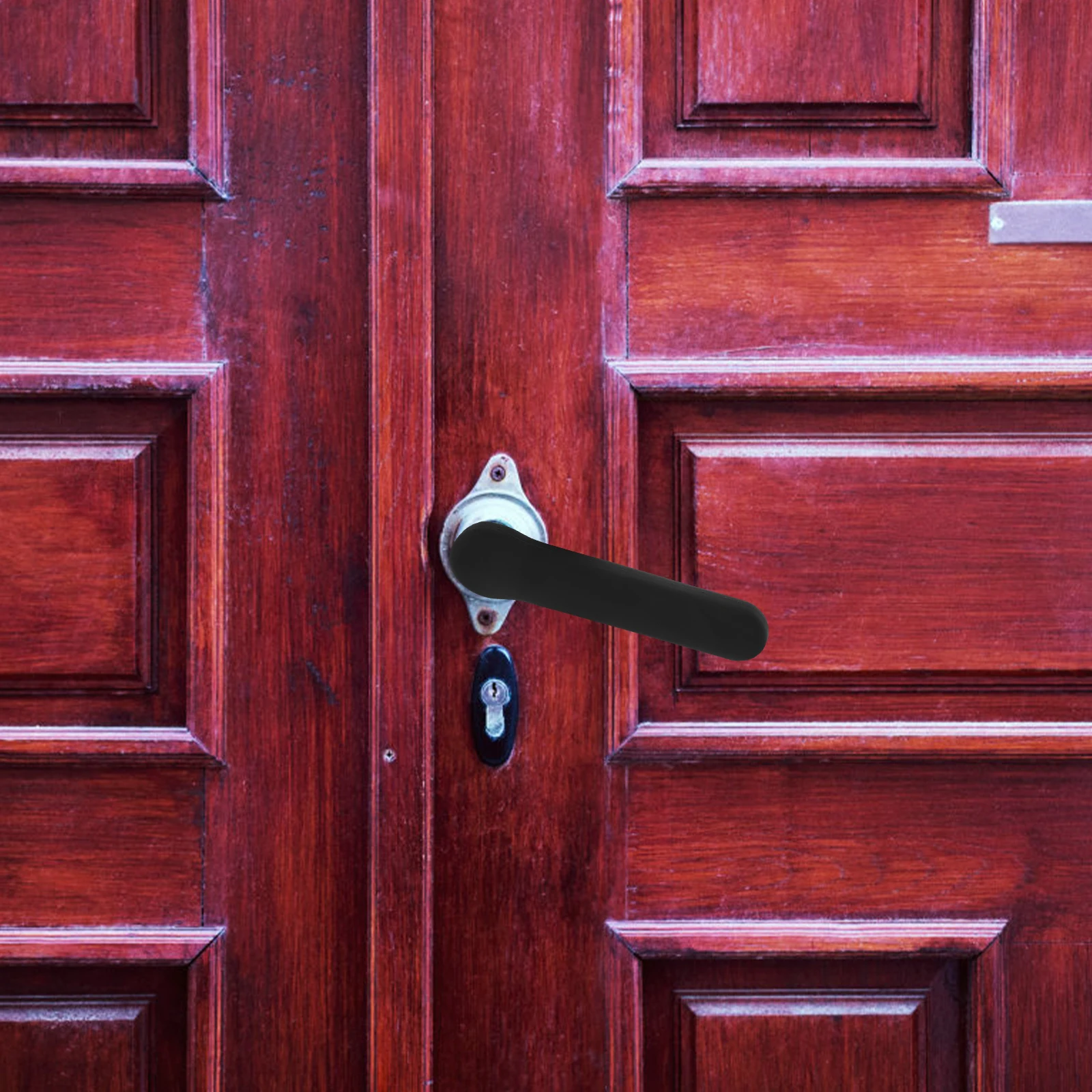 

2Pcs Black Silicone Door Handle Covers Soft Flexible Childproof Door Knob Cushion Safety Cover Protective Grip Gloves