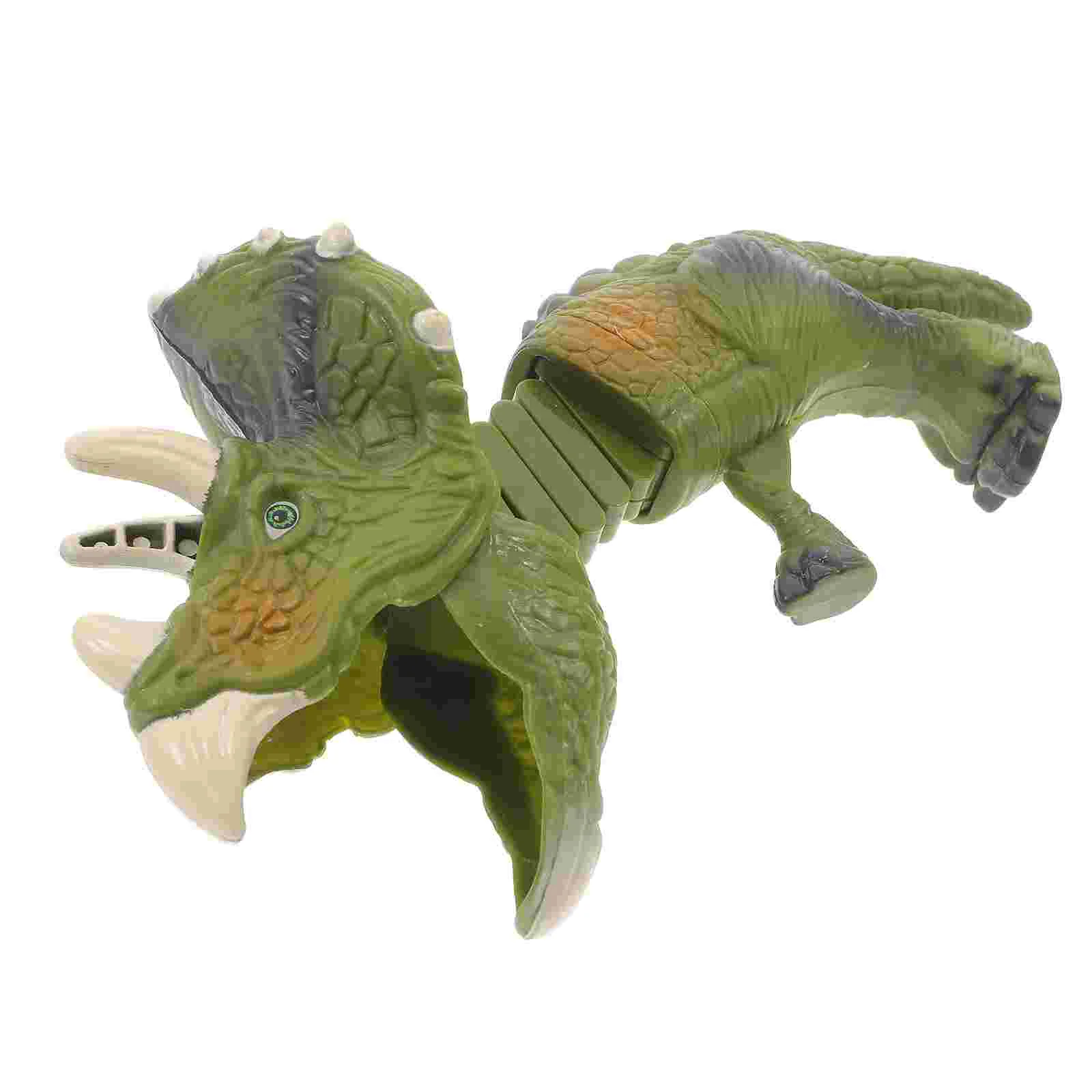 

Dinosaur Spring Clip Animal Creature Reacher Toy Trigger Interactive Elastic Telescopic Props