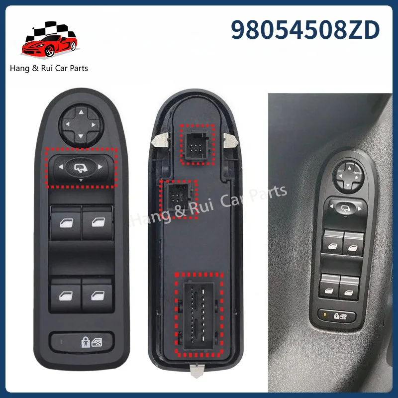 98054508ZD Window Switch Lifter Button Controller Accessories 6490.QY For  Peugeot 2008-2013 308 508 For Citroen C5  2007-2013