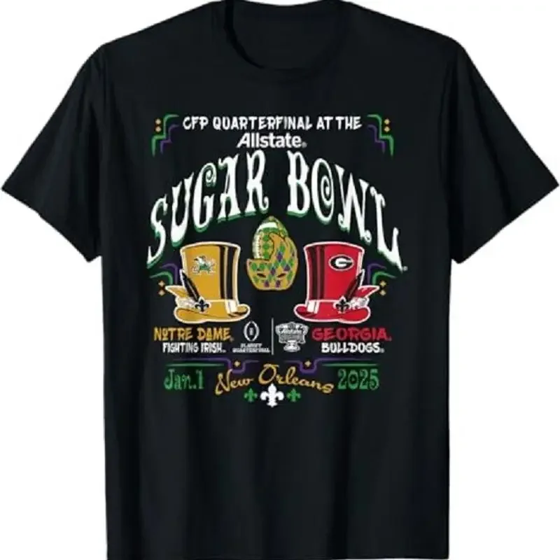 N 0 t r e Dame vs Ge0rgia CFP Sug4r B o w l 2024 25 Quarterfinals T Shirt