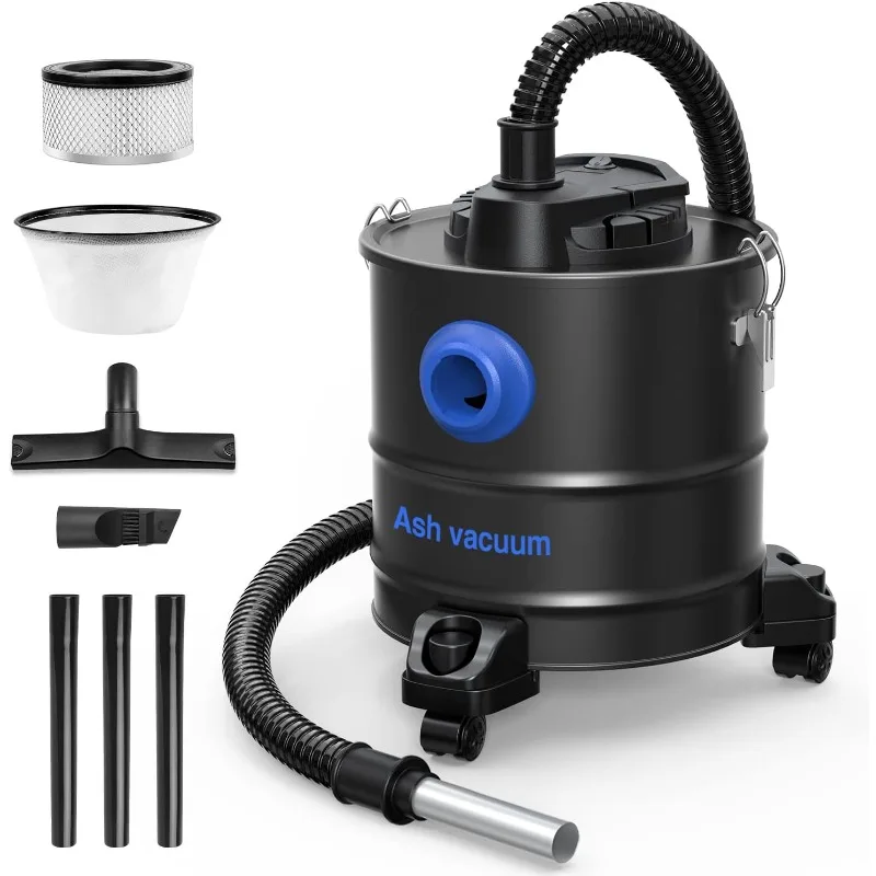 

YibinTC Multifunctional Ash Vacuum, 20L/5.3 Gallon Ash Vacuum Cleaner, Vacuum/Blow Function, 1200W Fireplaces Ash Vacuum