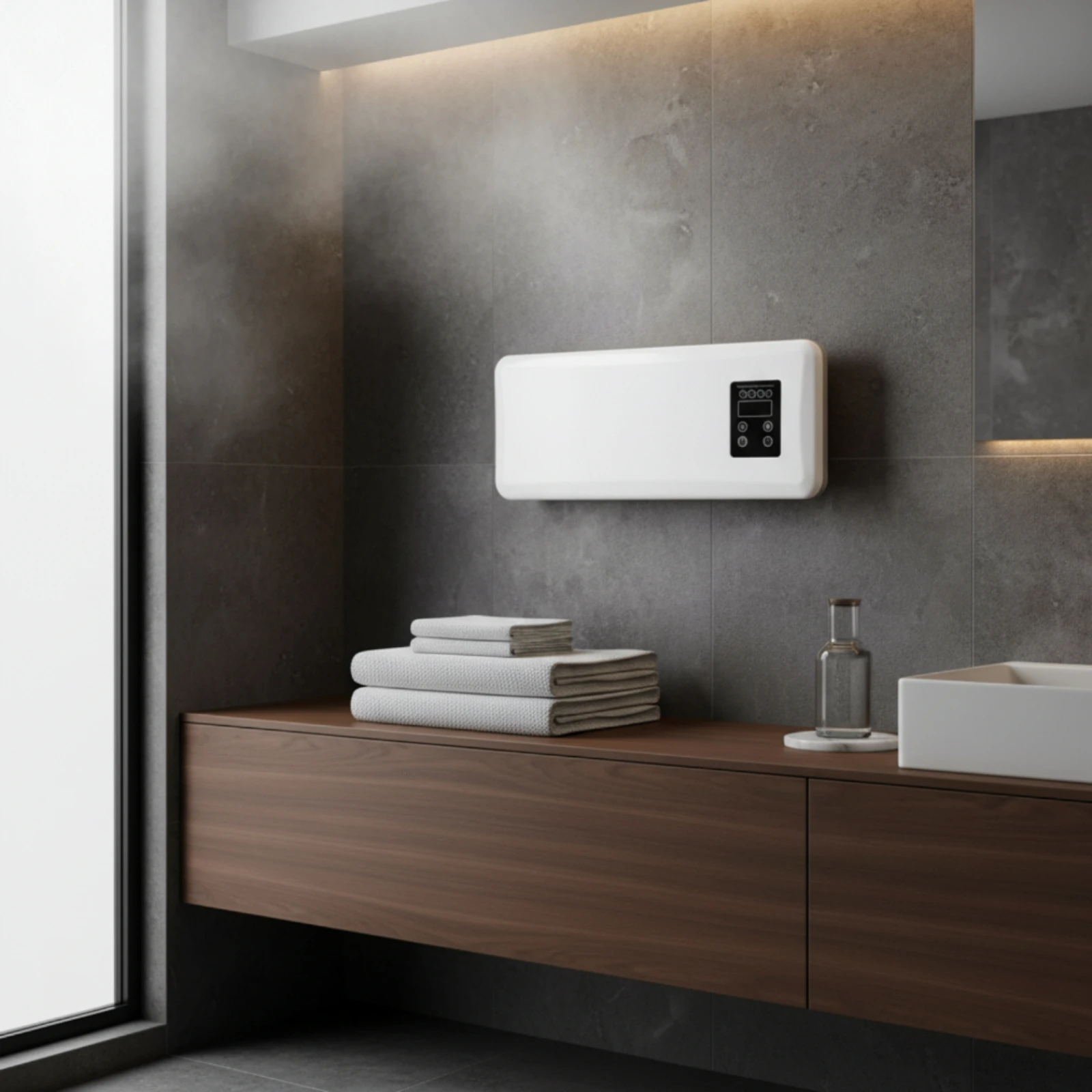 aquecedor-eletrico-de-parede-preto-com-painel-de-controle-aquecedor-montado-na-parede-para-aquecimento-residencial-moderno-e-de-facil-instalacao