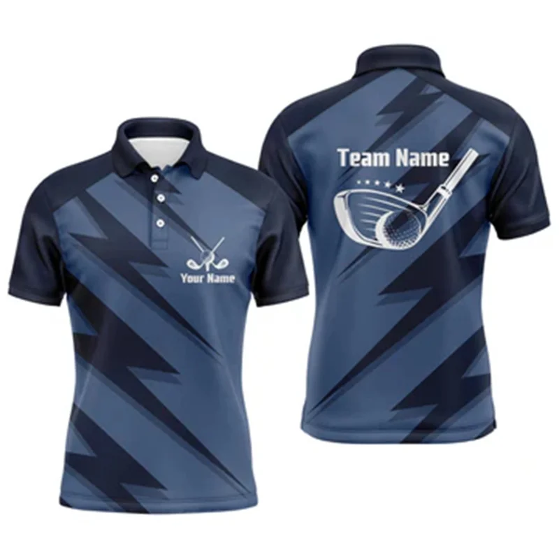 Golf Sprotwear Polo For Competition And Club Custom Name 3D Printed Short Sleeve Summer Fashion Casual Oversized Tops