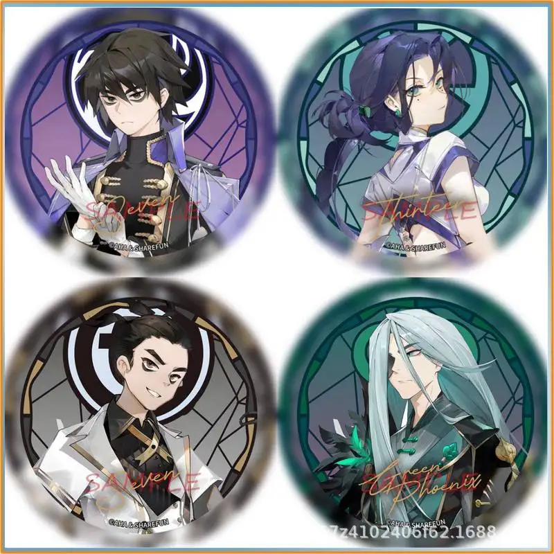 Pins de Anime Originales de Scissor Seven con el Acuerdo de Cinco Años - Regalo de Juguete de Qingfeng Seven Qi Flor de Ciruelo Trece para Fans
