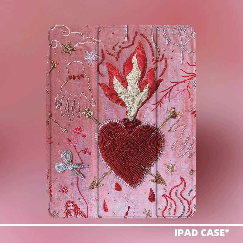 

Artistic Acrylic iPad Case for th Gen 2025 Model with Pen Slot Durable Tablet Cover for iPad pro Generation 9 0 2...