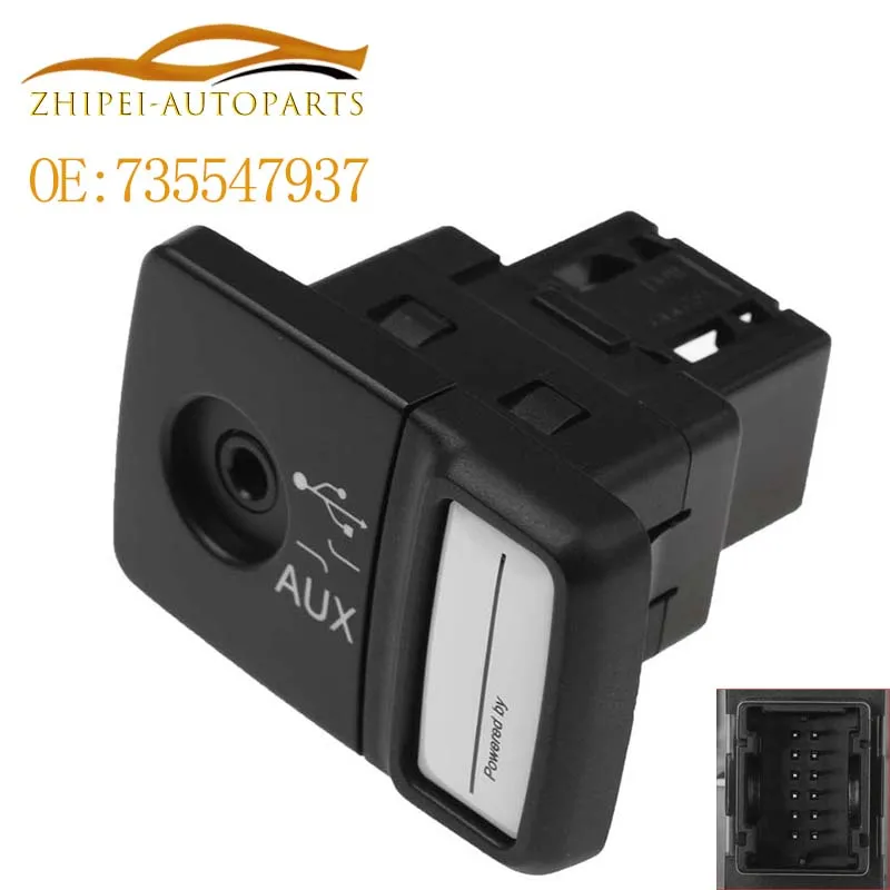 735547937 High Quality Blue and Me Media Player USB AUX Charging Port Module Socket For Fiat 500 Panda Punto