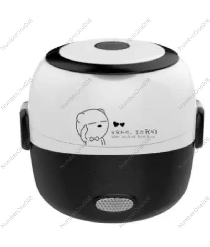 Mini Electric Rice Cooker Stainless Steel 2/3 Layers Steamer Portable Meal Thermal Heating Lunch Box Food Container Warmer