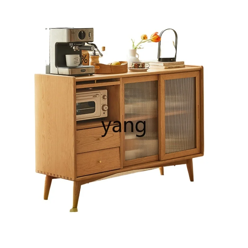 

LTT solid wood dining side cabinet cherry wood bucket cabinet living room storage log cabinet