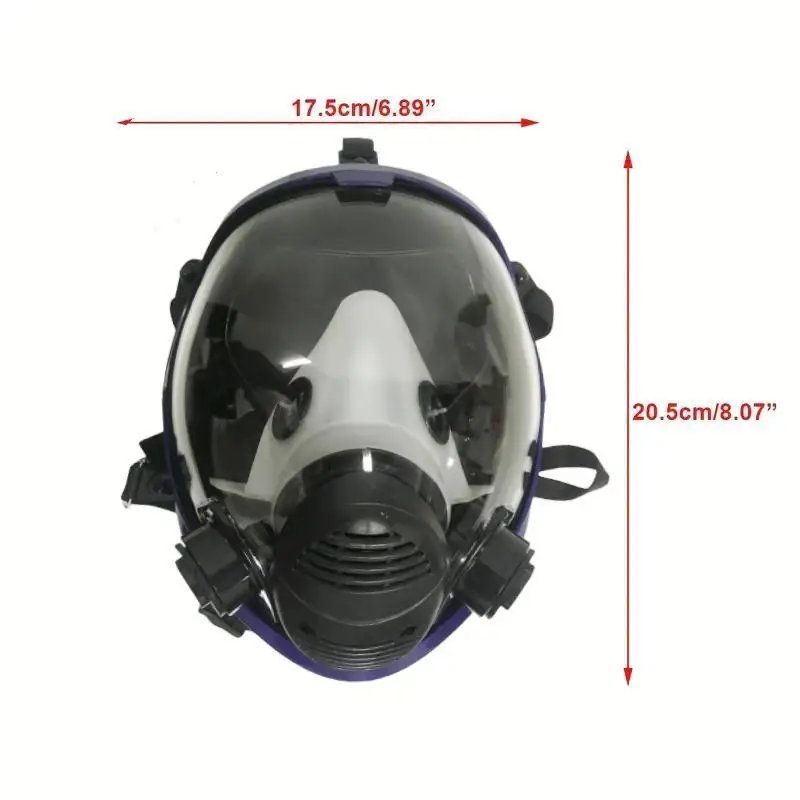 Chemical Gas Mask 6800 Dust Respirator Anti-Fog Full Face Mask Filter For Industrial Acid Gas, Welding Spray Paint Insecticide