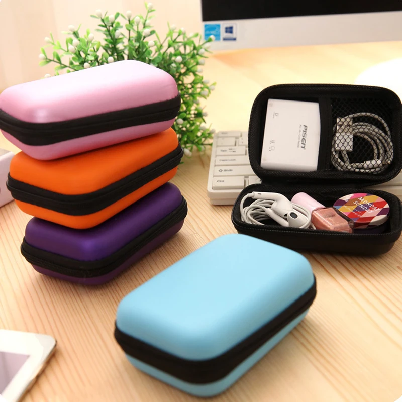 

Sundries Travel Storage Bag Charging Case for Earphone Package Zipper Bag Portable Travel Cable Organizer Electronics Storage