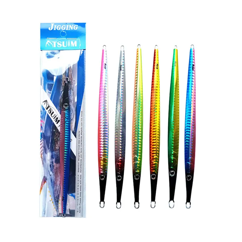 Señuelos de jigging metálicos – Cucharas para pesca vertical desde orilla - imagen 3