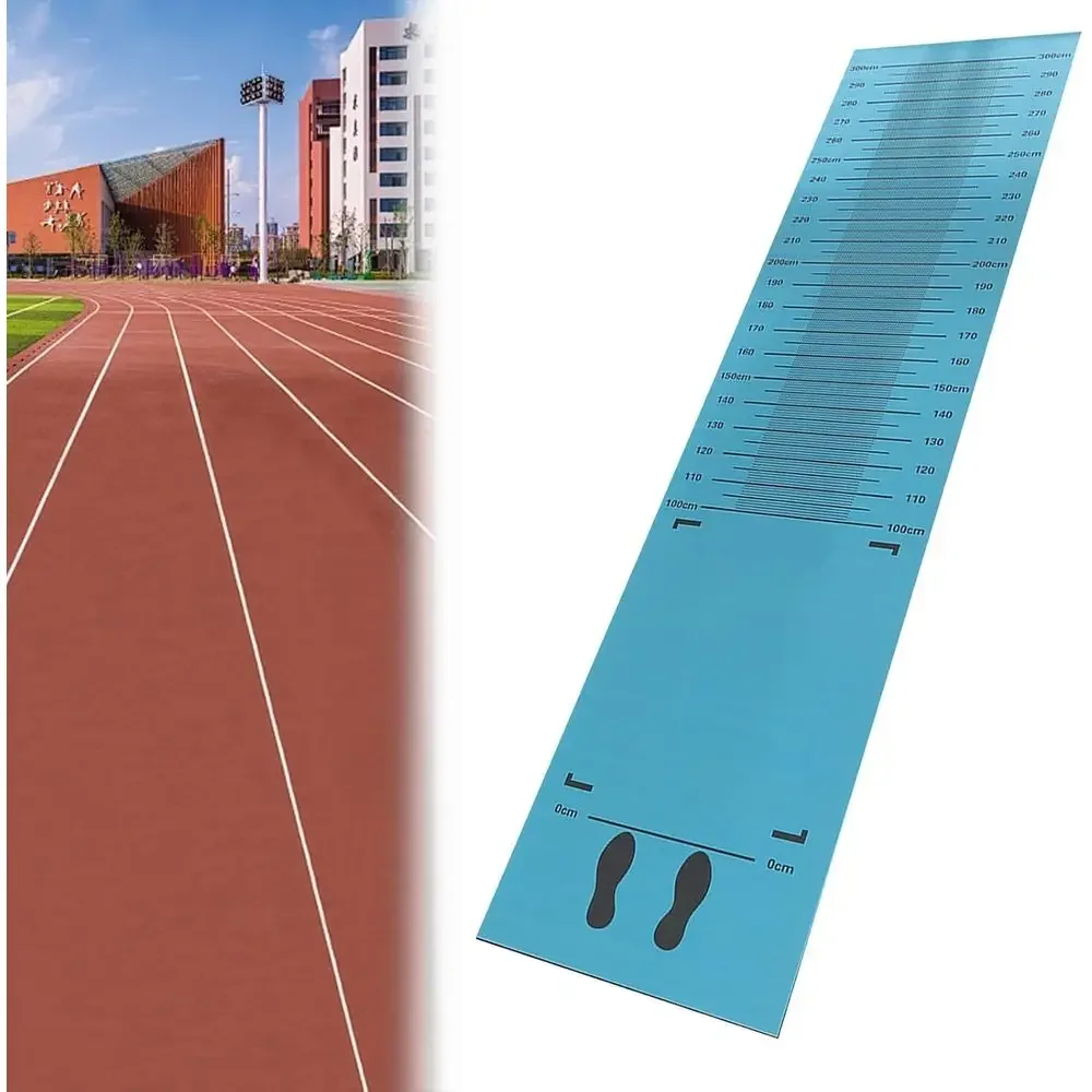 Indoor 4mm Thick Long Jump and Jump Rope Mat, 350 x 90cm