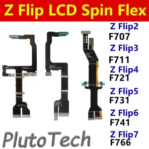 Bilashmart Main board LCD Display Spin Axis Flex Cable Samsung Z Flip 2 3 4 5 6 7 F741 F741 F700 F711 F721 F731 F766 Flip4 Connector