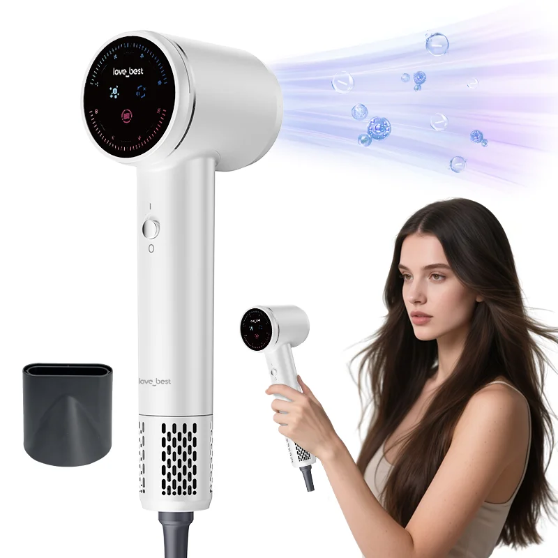 

Professional Hotel Hair Dryer Quiet Brushless 110000rpm Beauty Salon Logo Styling Hair Tools Wholesale Low Noise Manufacturer