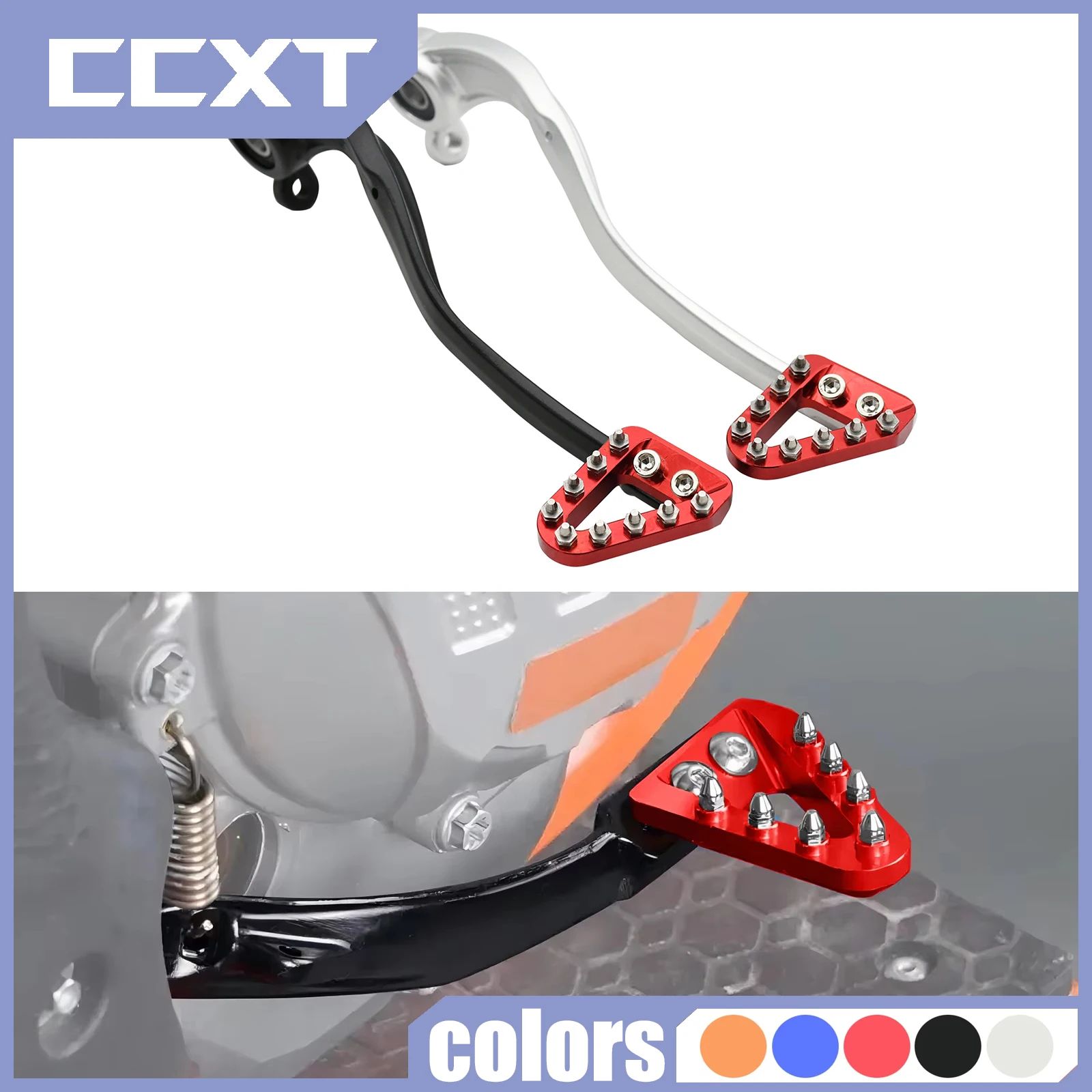 Motorcycle CNC Rear Foot Brake Pedal Lever For Husqvarna TC TE TX FE 125 150 250 300 For KTM SX XC XCW EXC EXCF 2017-2022 2021