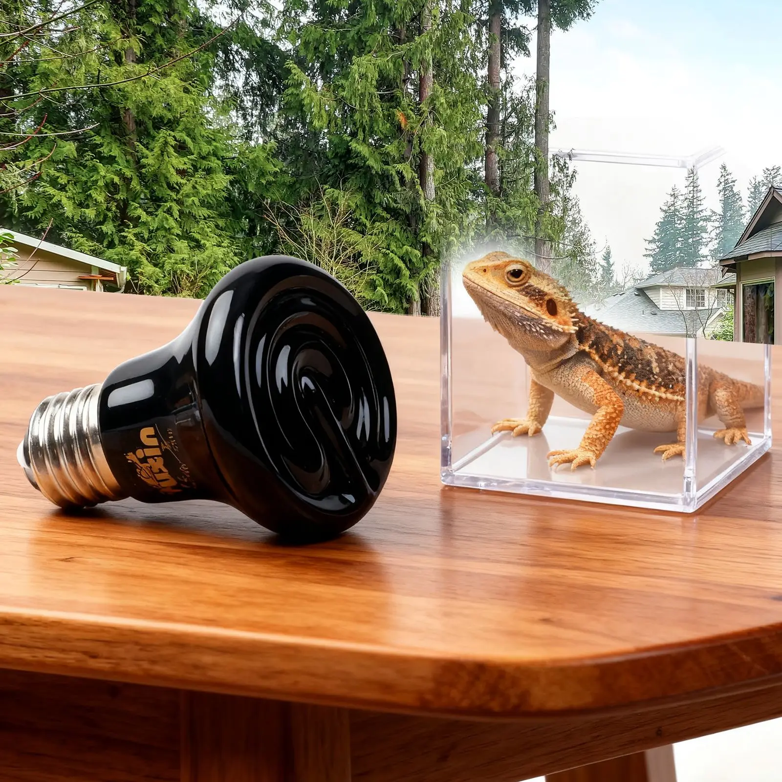New Olerates High Temperatures From Reptile Heat Or Light Bulbs Heat Emitter Bulb No Light Emitted 25W/50W/75W