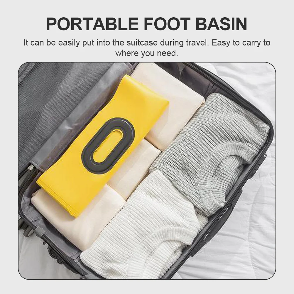 

Portable Foldable Foot Bath Bucket Durable Heat Retaining Household Travel Foot Soaking Basin Strong Load Bearing Capacity Home