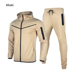 custom training activewear blank zip up two piece sportswear men tracksuit and clothes sports men jogger track suits wear set