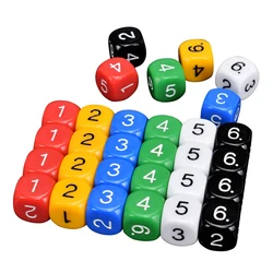 10PCS 16MM Game Dice Numbered 1-6 Math Manipulative Cubes Learning Activities Montessori Materials Educational