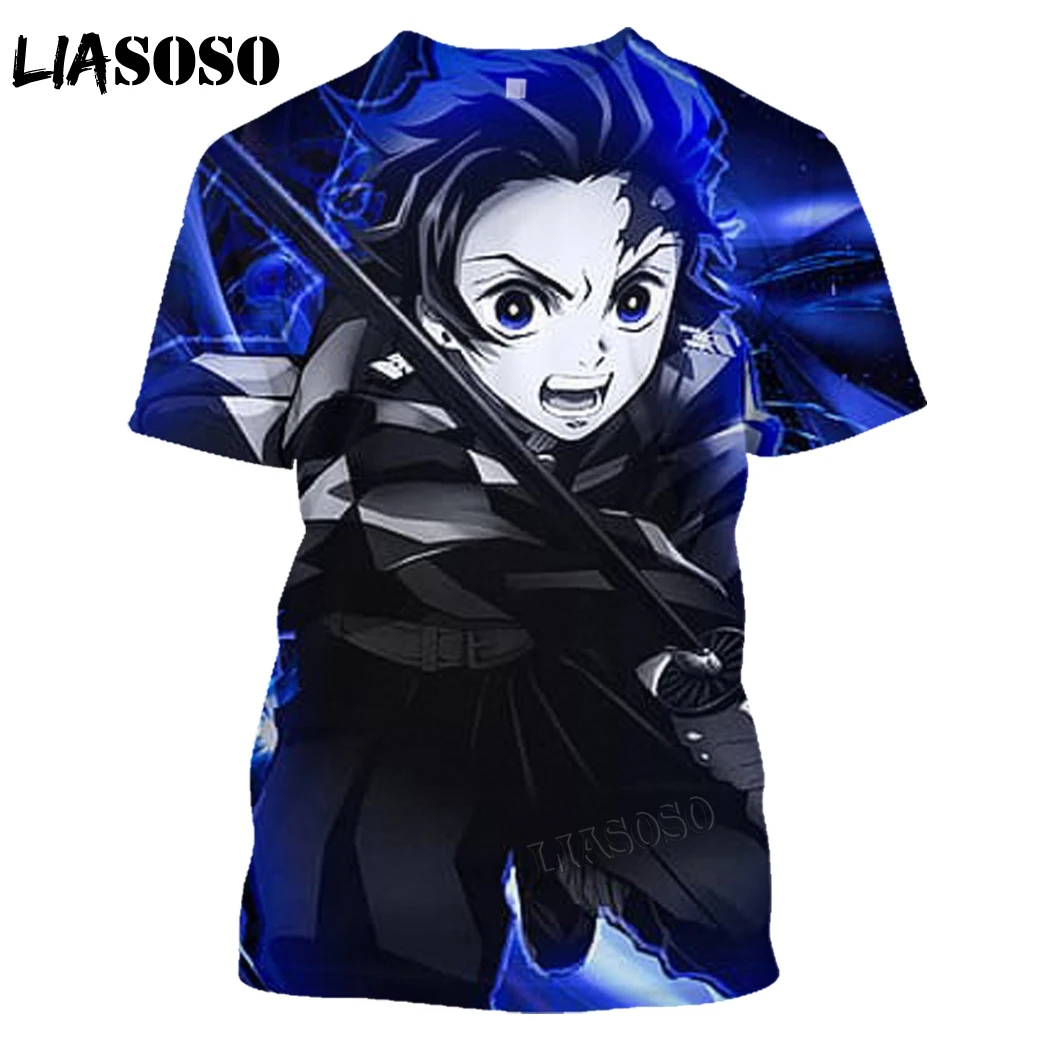 Popular Anime Demon Slayer Fashion T-Shirt Cartoon 3d Print Short Sleeve Kamado Nezuko Kochou Shinobu Shinobu Cosplay Top Tees