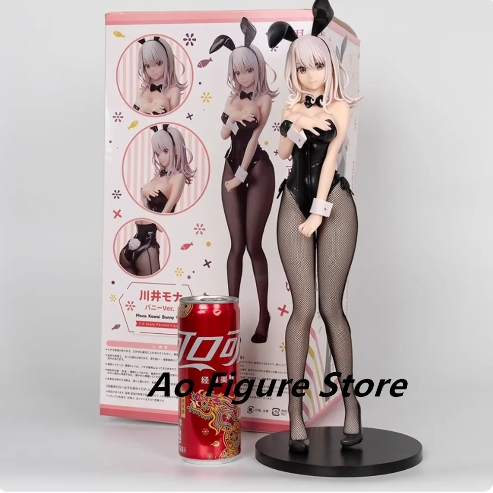 

40CM Kuroiwa Medaka ni Watashi no Kawaii ga Tsuujinai Mona Kawai Bunny girl figure PVC Action Anime model adult Collection Dolls