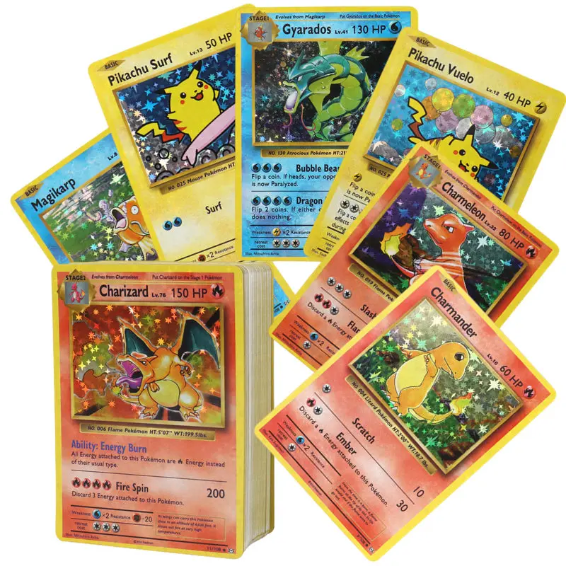 60/100 Stuks Engels Pokemon Kaarten Shining MEGA GX EX Vmax Vstar Holografische Pocket Monster Flash Card Cadeaus voor kinderen
