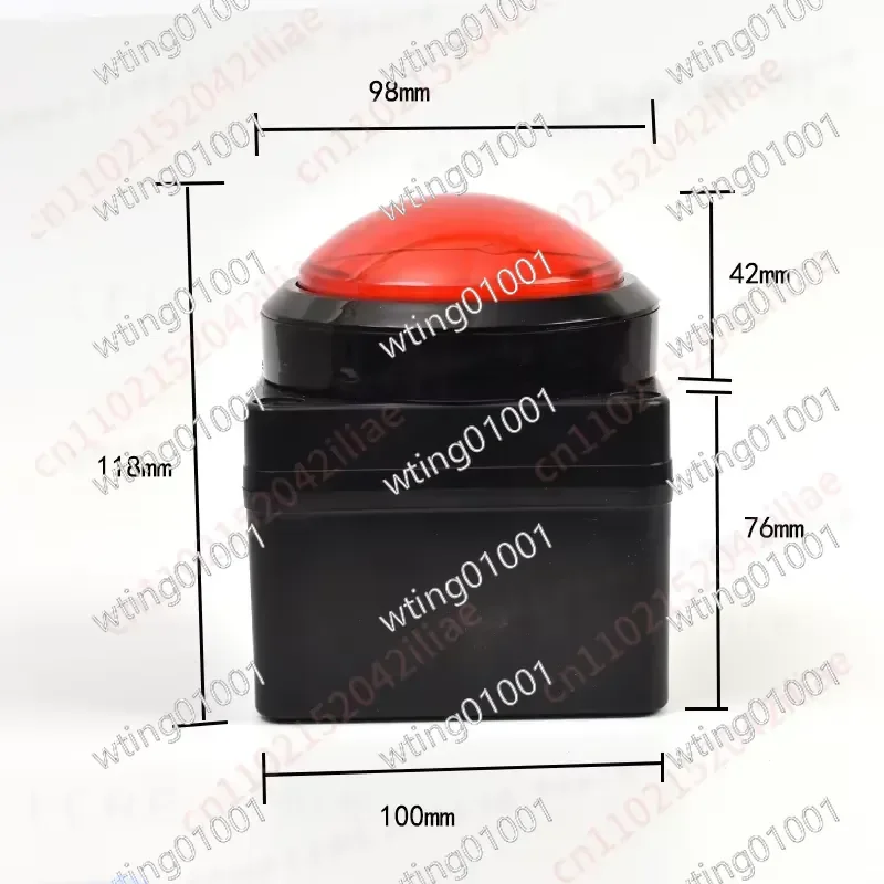 1PCS 98MM USB Custom Button Wireless Remote Buzzer Lottery Quick Key for Computer Mouse