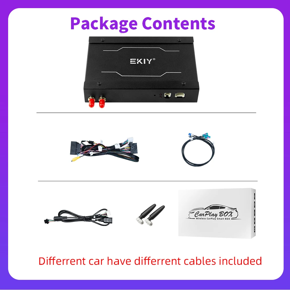 EKIY-caja de reacondicionamiento CarPlay para VW/Volkswagen Touareg con sistema 3G RNS850 2011-2015 espejo de navegación funciones automáticas