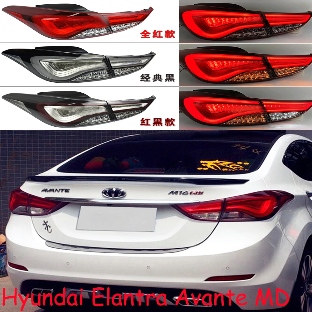 

Dynamic car accessories bumper tail light for Hyundai Elantra MD taillight LED Taillamp 2012~2018y for Hyundai Elantra fog lamp