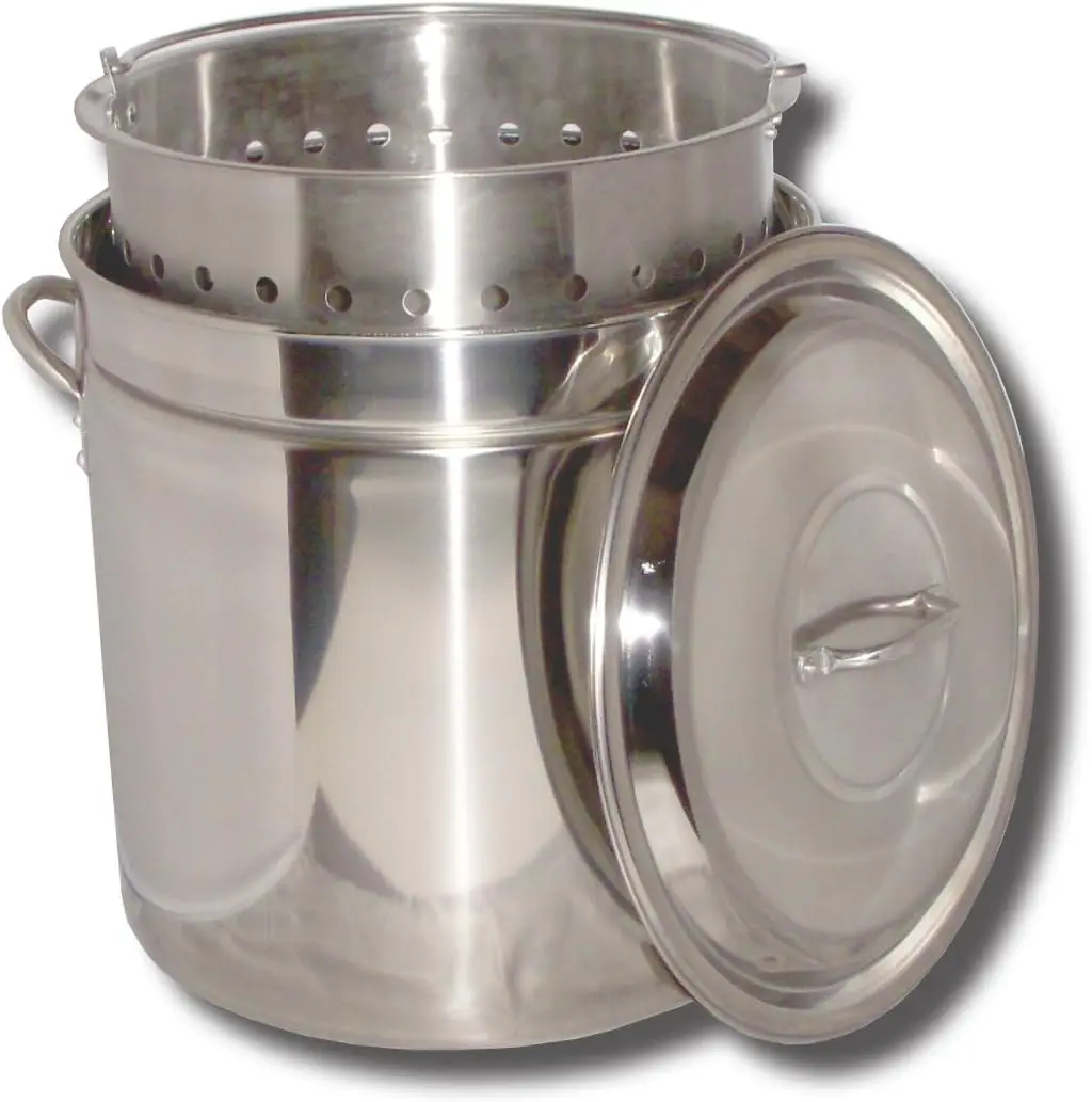 

KK36SR Ridged Stainless Steel Pot, 36-Quart