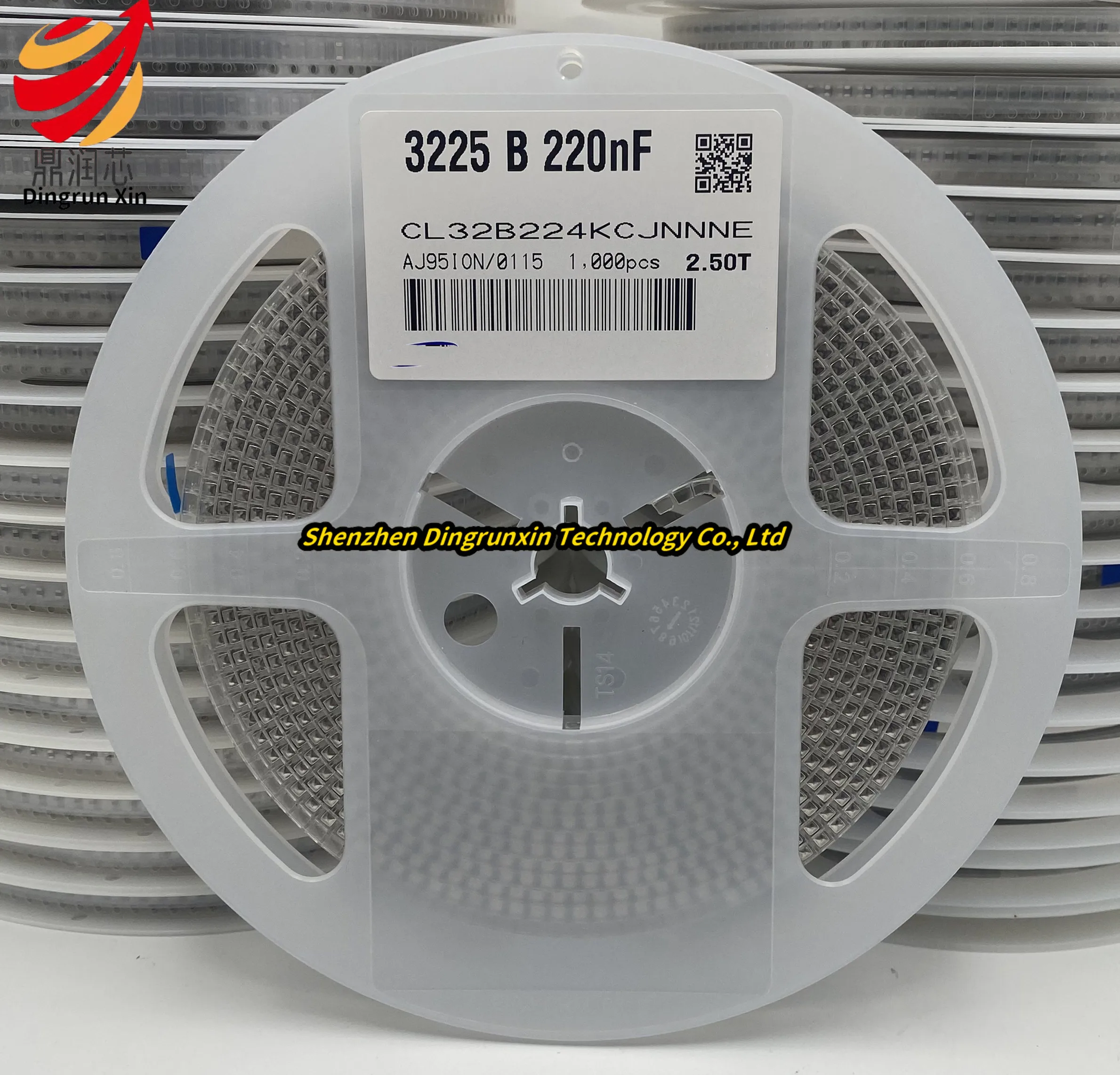 Surface Mount Capacitor 1210 220nF 0.22uF 50V 100V 250V ±10% X7R 1K/Reel