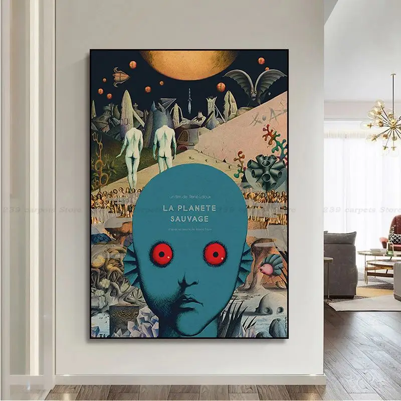 Fantastic Planet La Planete Sauvage Art Poster Wall Art Retro Posters For Home Decor Art Wall Stickers