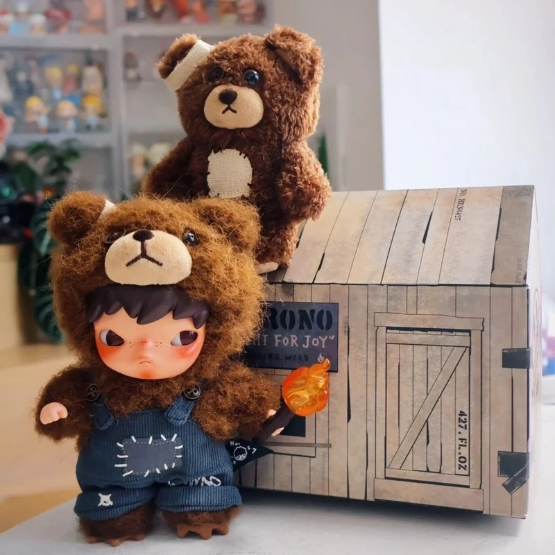 

Genuine Hirono Living Wild-Fight Series Blind Box Plush Vinyl Doll Bear Doll Collectible Toys Mystery Box Birthday Gift For Kids