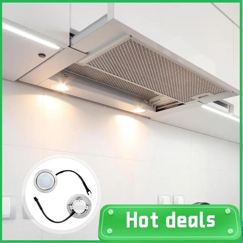 

AC62-2Pcs Stainless Steel Range Hood LED Light Bulbs, DC 12V Replacement For Kitchen Parts, Silver