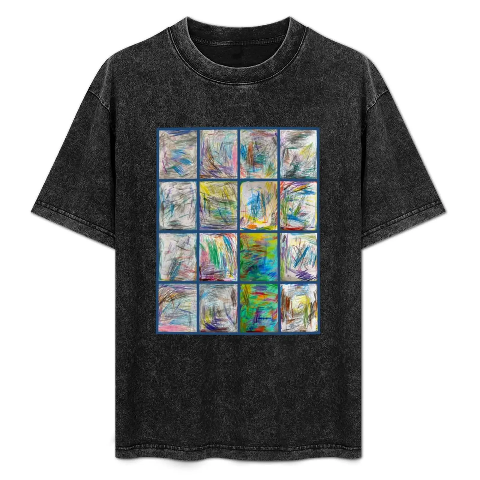 

KA Blue Block Collage 1 T-Shirt custom shirt sweat heavy weight t shirts for men