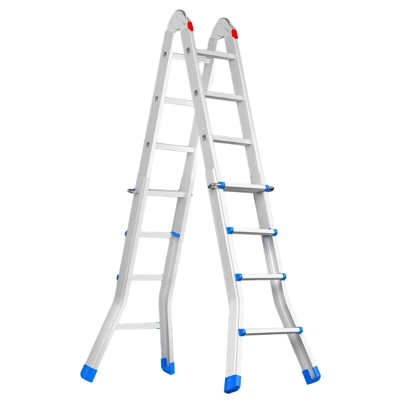 Durable Design A Frame 4 & 5 Step Ladder Telescoping Ladder  Muti Position Folding Ladder